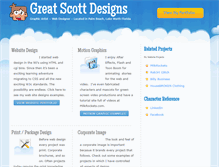 Tablet Screenshot of greatscottdesigns.com